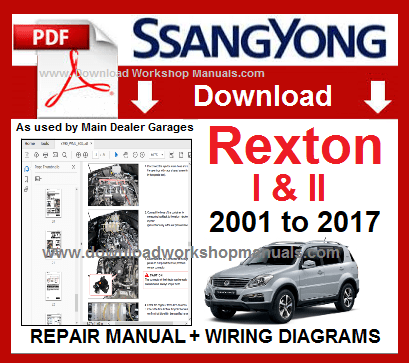 Ssangyong Rexton I and II Workshop Repair Manual Download